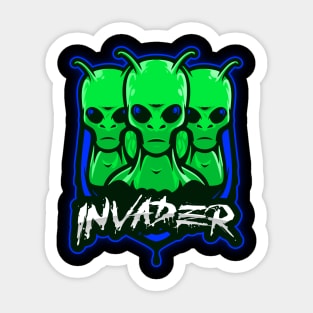 Alien invasion squad Sticker